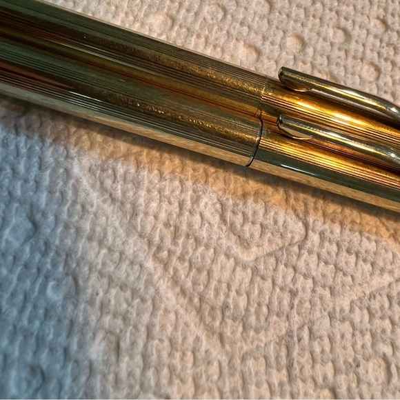 Vintage 1982 Cross Ballpoint Pen Set 1/20 10kt Gold Filled USA w/ Case - Picture 6 of 9